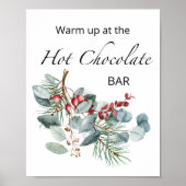 Warm omhoog bij de warme chocoladebar poster (Voorkant)