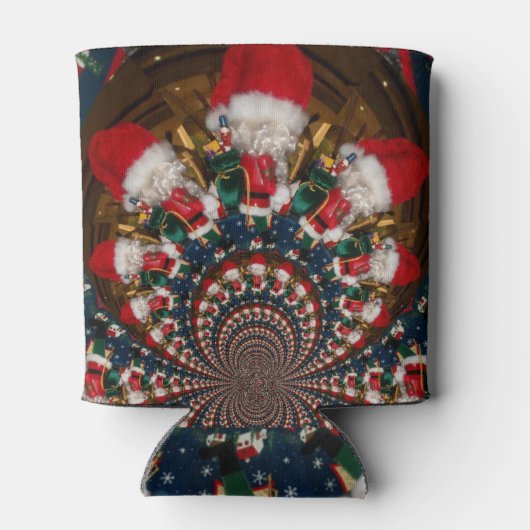 Warm omhoog Handen voor Kerstmis Blikjeskoeler (Achterkant)