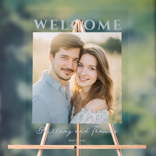 Warm Ontvangend Modern Foto Acryl Bord (Neutraal)