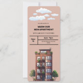 Warm onze nieuwe appartement uitnodiging (Voorkant)