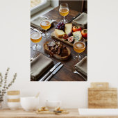 Warm Oogst Verzamel Stilleven Poster (Keuken)
