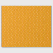 Warm Oranje Ditsy Bloem Stippen Patroon Cadeaupapier (Vlak)