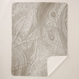 Warm  oude houten geïnspireerde deken