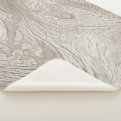 Warm  oude houten geïnspireerde deken (3/4)