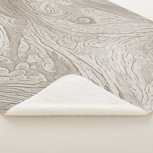 Warm  oude houten geïnspireerde deken (3/4)