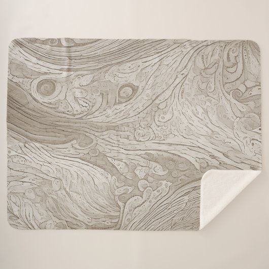 Warm oude houten geïnspireerde deken (Voorkant (horizontaal))