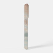 Warm Pastel Sky Abstract with Soft Cloud Texture iPhone Hoesje (Rechterkant)