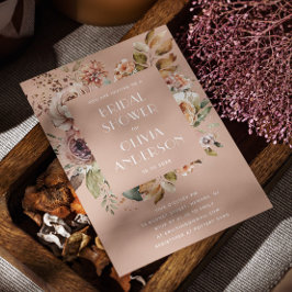 Warm Peach Beige Vrijgezellenfeest | Romantische B Kaart