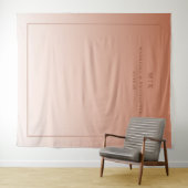 Warm Peach Minimalist Gradient Wandkleed (In Situ (horizontaal))
