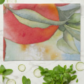 Warm Peaches Theedoek (Gevouwen)