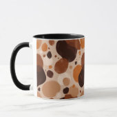 Warm Pebble Aesthetic Mug – Minimal Abstract Dots Mok (Links)
