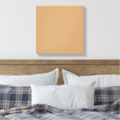 Warm perzik canvas kunst | Minimalistische huisdec (Insitu (Slaapkamer))
