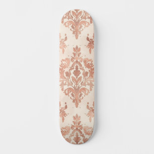Warm Perzik Damast Aquarel Sierpatroon Persoonlijk Skateboard