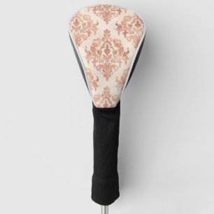 Warm Perzik Damast Waterverf Sierpatroon Golfheadcover