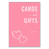 Warm Pink Minimalist Gratitude Card Kaart (Achterkant)