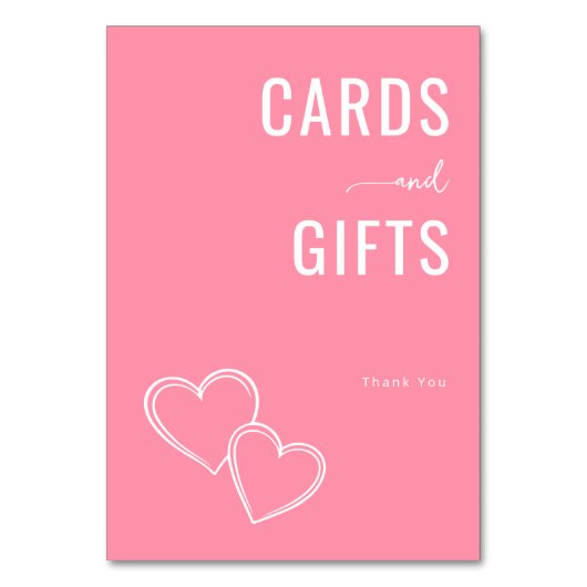 Warm Pink Minimalist Gratitude Card Kaart (Voorkant)
