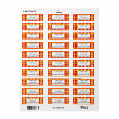 Warm Pset Etiket (Full Sheet)