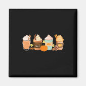 Warm Pumpkin Spice Latte Drink Herfst Koffielatten Magneet (Voorkant)