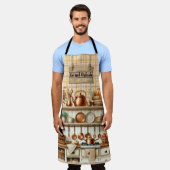 Warm Red and Orange Farmhouse Thanksgiving Schort (Gedragen)