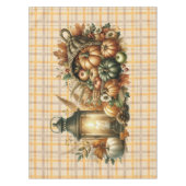 Warm Red and Orange Farmhouse Thanksgiving Tafelkleed (Voorkant)