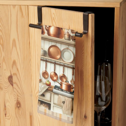 Warm Red and Orange Farmhouse Thanksgiving Theedoek (Derde Gevouwen)