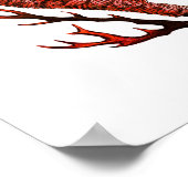 Warm Red Zee Coral no.2 Beach Wall Art Afdrukken Poster (Hoek)