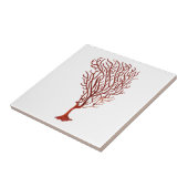 Warm Red Zee Coral no.5 Nautisch decor Tegeltje (Zijkant)