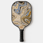 Warm Retro Abstract Athletic Pickleball Paddle (Voorkant)