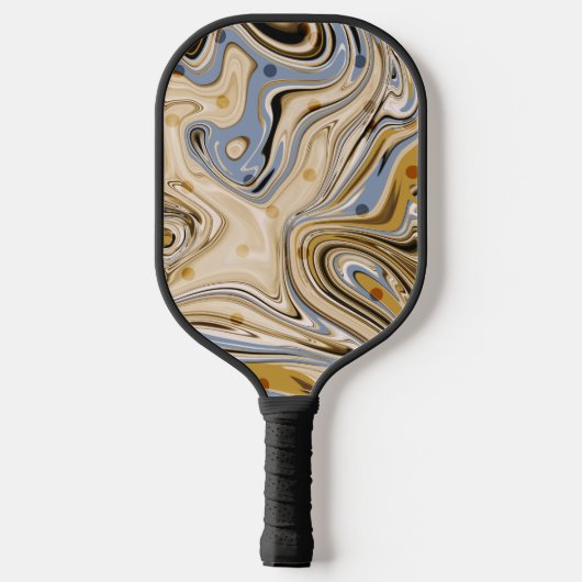 Warm Retro Abstract Athletic Pickleball Paddle (Achterkant)