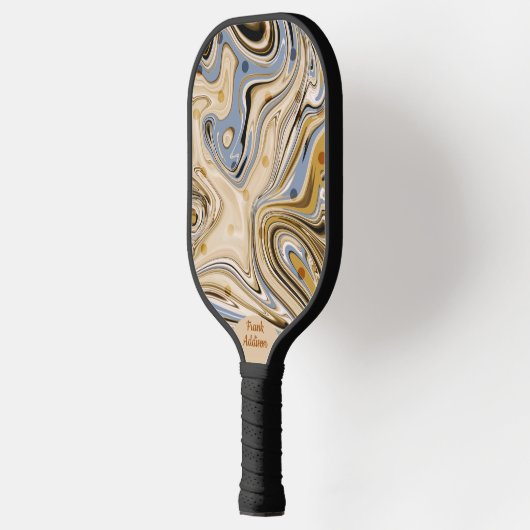 Warm Retro Abstract Athletic Pickleball Paddle (Links)