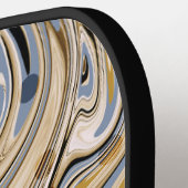 Warm Retro Abstract Athletic Pickleball Paddle (Links Detail)