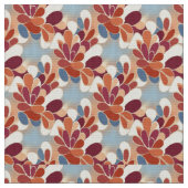 Warm Retro Petal Bloom Pattern Stof (Close Up)
