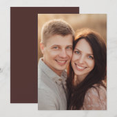 Warm Romantic Photo Kaart (Voorkant / Achterkant)