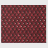 Warm rood Bourgogne Faux Velvet Cadeaupapier (Vlak)