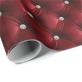 Warm rood Bourgogne Faux Velvet Cadeaupapier (Rol Hoek)