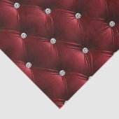 Warm rood Chic Faux Velvet Tissuepapier (Detail)