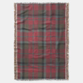 Warm rood en bruin tartan deken (Voorkant Verticaal)