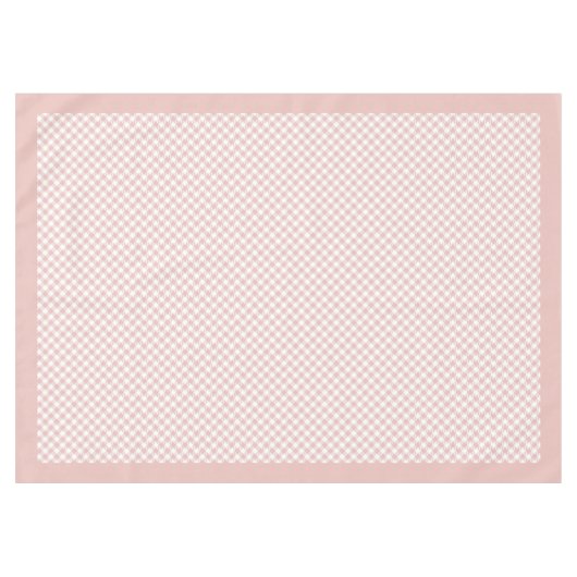 Warm Roos Gold Check Tafelkleed voor Dining (Voorkant (Horizontaal))