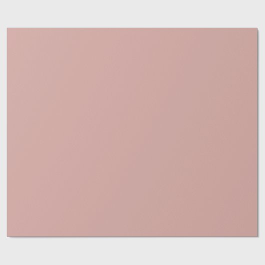 Warm Rose Blush Solid Cadeaupapier (Vlak)