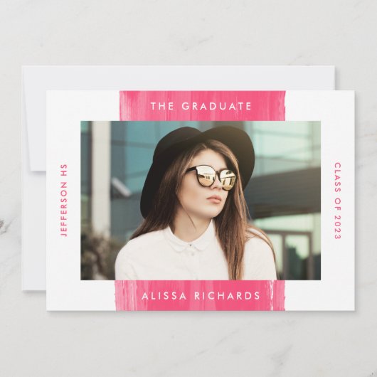 Warm roze | Fotogradatiepartij Kaart (Voorkant)