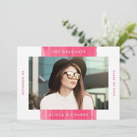 Warm roze | Fotogradatiepartij Kaart (Staand voorkant)