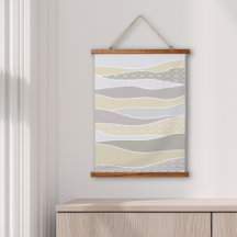 Warm roze geel groen gebogen streep Abstracte golf