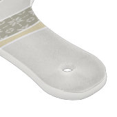 Warm roze geel groen gebogen streep Abstracte golf Snijplank (Hoek)