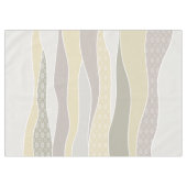 Warm roze geel groen gebogen streep Abstracte golf Tafelkleed (Voorkant (Horizontaal))