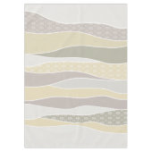 Warm roze geel groen gebogen streep Abstracte golf Tafelkleed (Voorkant)