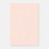 Warm roze licht puntenraster notities post-it® notes (Voorkant)