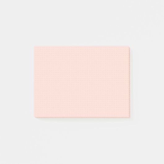 Warm roze licht puntenraster Post-it Notes (Voorkant)