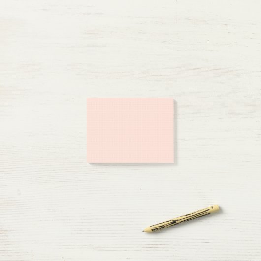 Warm roze licht puntenraster Post-it Notes (Op bureau)