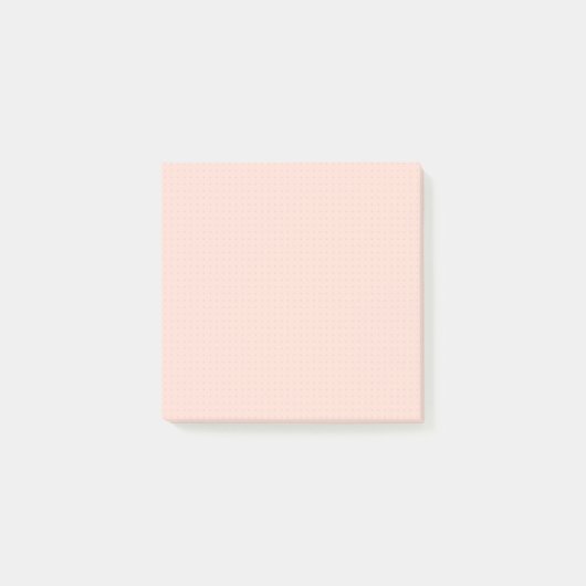 Warm roze licht puntenraster Post-it Notes (Voorkant)