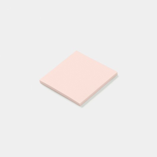 Warm roze licht puntenraster Post-it Notes (Schuin)